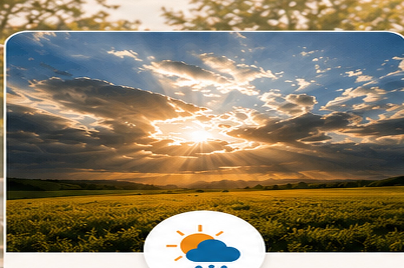 Ciel spectaculaire et m&eacute;t&eacute;o locale