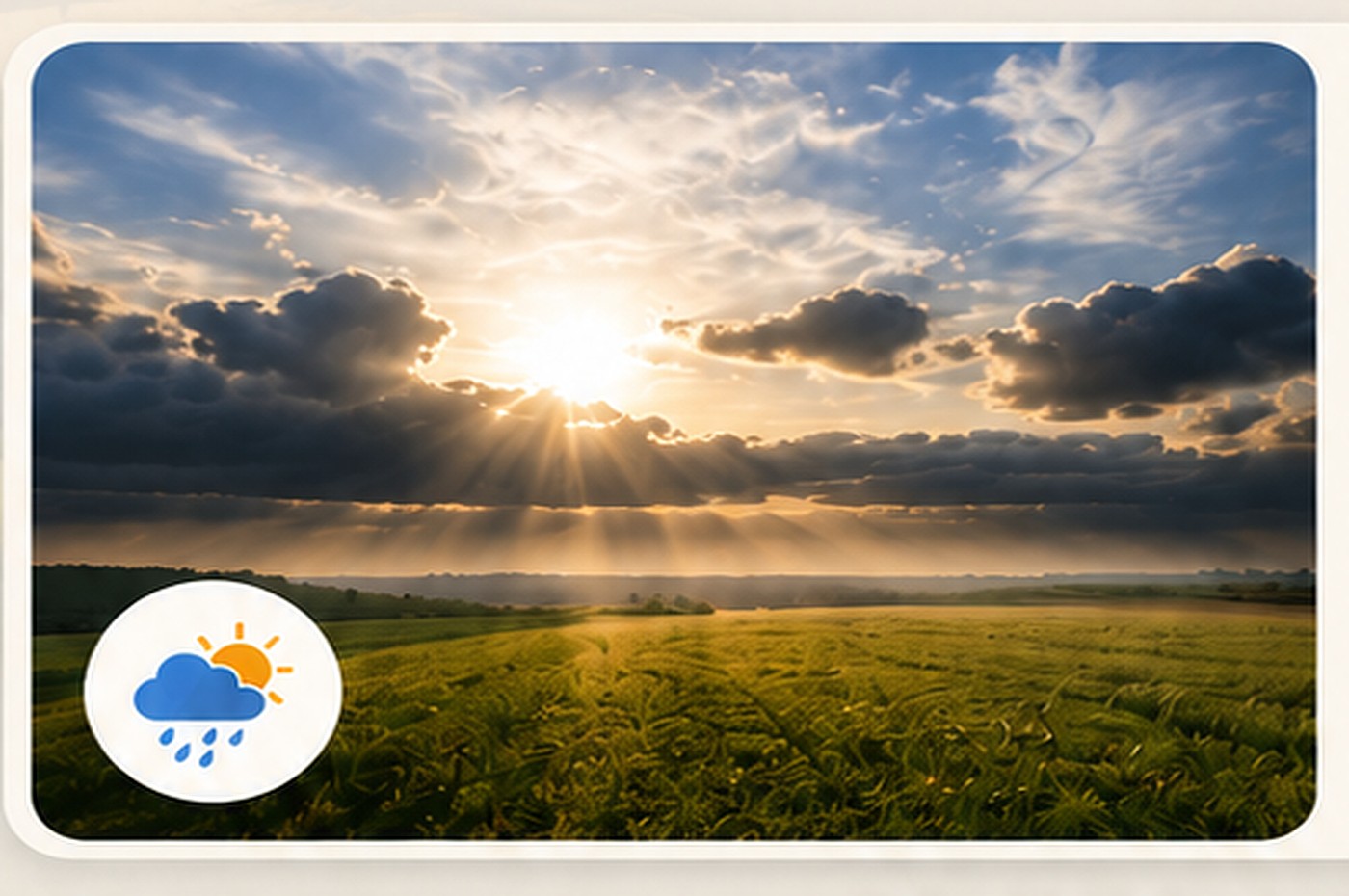 Ciel spectaculaire et météo locale